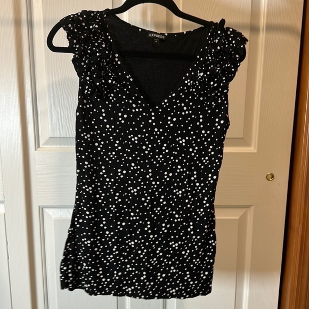 Women’s Express polkadot dress top